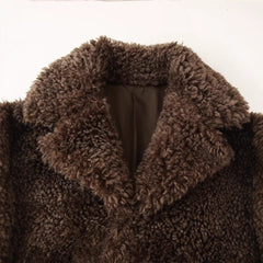 Brown Faux Fur Coat