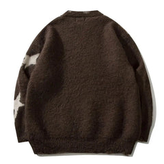 Starry Oversized Knit Sweater