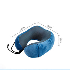 Memory Foam U Shaped Neck Pillows Soft Slow Rebound Space Travel Pillow Neck Healthcare Airplane Travel Headrest Unisex Cushion