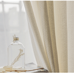 Bohemian cotton linen curtain yarn Beige curtain living room bedroom curtain Southeast Asia retro tatami curtain custom tulle