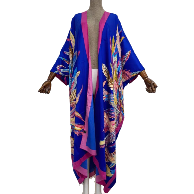 Vibrant Chic Maxi Cardigan - WINI