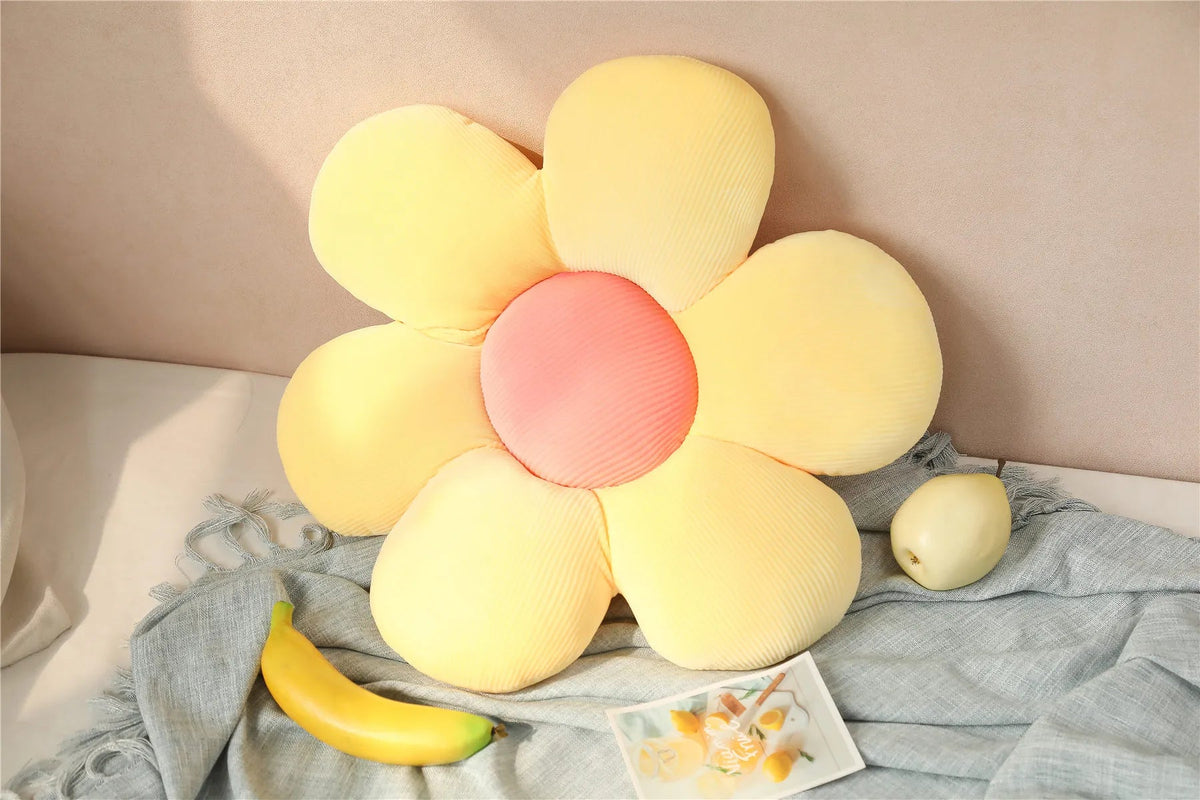 Flower Plush Throw Pillow Soft Stuffed Cotton Cushion Living Bedroom Home Chair Decorative Pillows Sofa Cushions Birthday Gifts