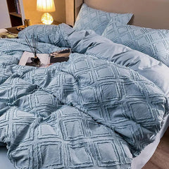 Queen Bedding Set King Size Gray Color Bed Sheet Sets funda nordica cama 135 Double Size Bed Linen Euro Geometric Beds