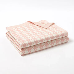 Baby Blankets Super Soft Newborn Girls Boys Swaddle Wrap Quilts Plaid Toddler Infant Stroller Bedding Cotton Knitted Blanket