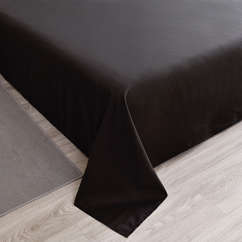 Bedding Set High Quality Skin Friendly Fabric Black Duvet Cover Set Solid Color Single Double King Size Quilt Cover Set