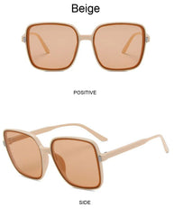 Square Frame Gradient Sunglasses