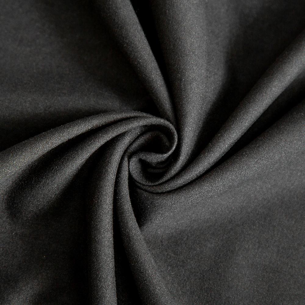 1pc Black Color Fitted Sheet Single/Queen/King Size drap de lit Bed Sheet Sets Solid Double Bed Sheets (no Pillowcase)