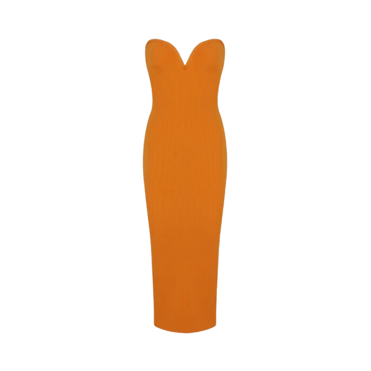 Sweetheart Neckline Strapless Midi Dress