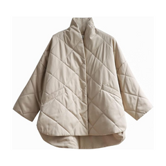 Curved Hem Quilted Jacket