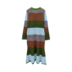 Multicolor Loose Fit Knitted Dress