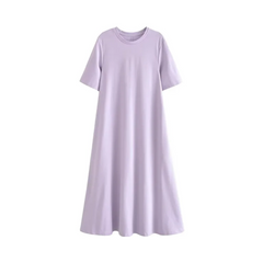 Classic Cotton Midi Shirt Dress