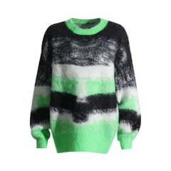 Gradient Stripes Cotton Sweater