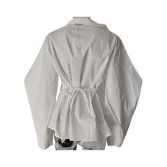 Irregular Collar Cotton Shirt