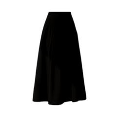 Hip Pleats High Waist Skirt