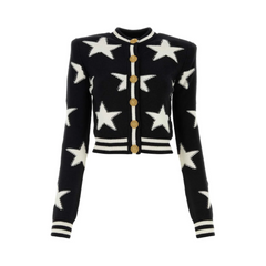 Stars Stripes Knitted Cardigan