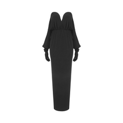 Strapless Gloved Maxi Dress
