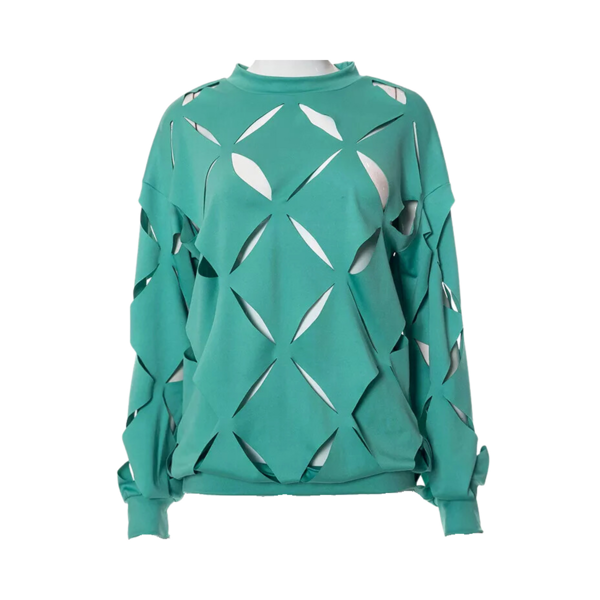 Geometric Cut Out Loose T-Shirt