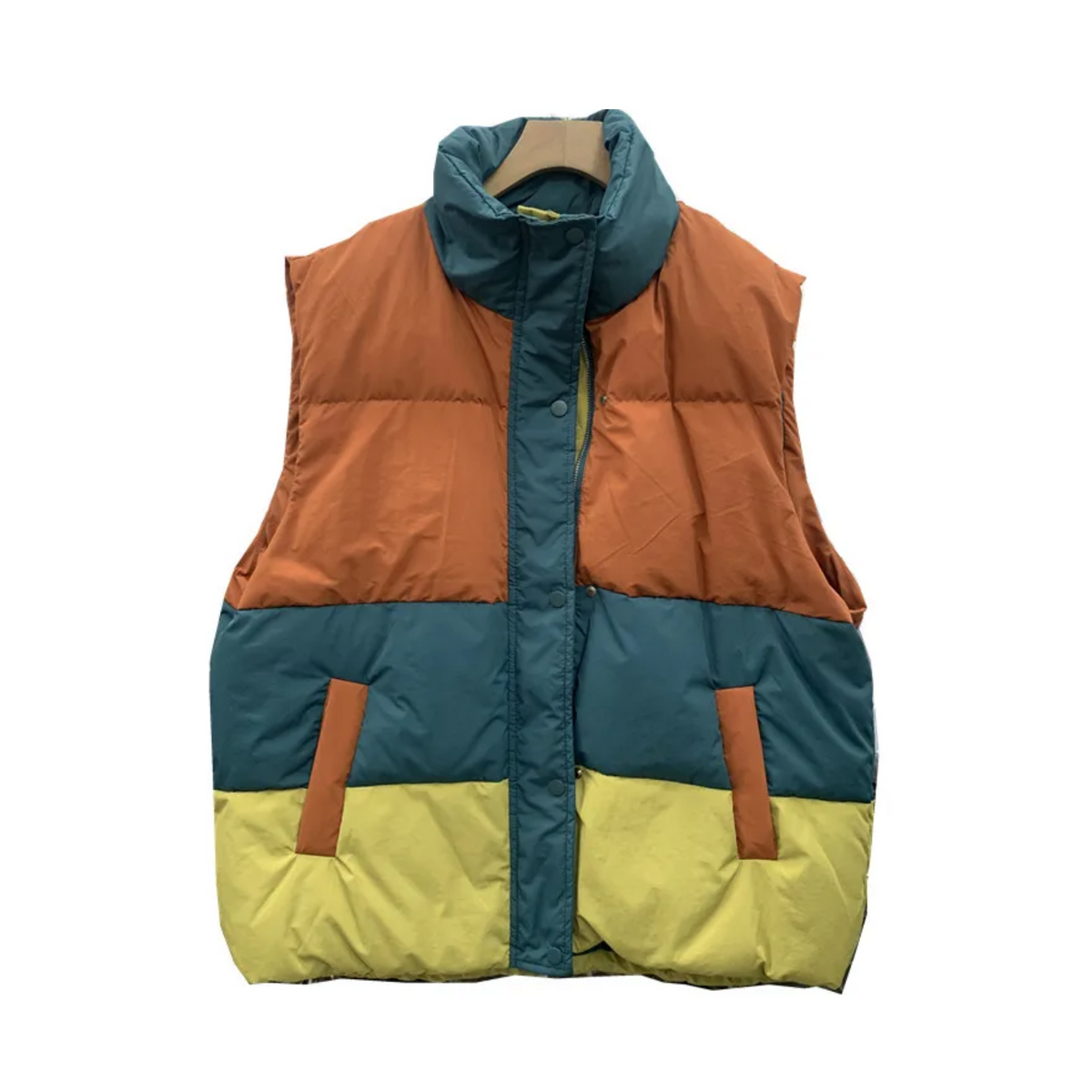 Multicolor Sleeveless Loose Waistcoat
