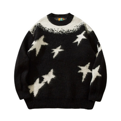 Starry Oversized Knit Sweater