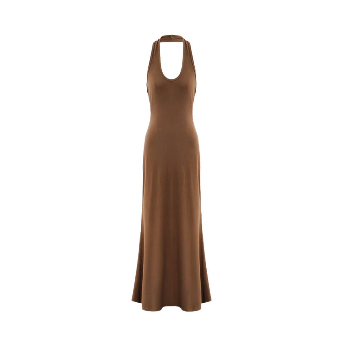 Scoop Neck Halter Knit Dress
