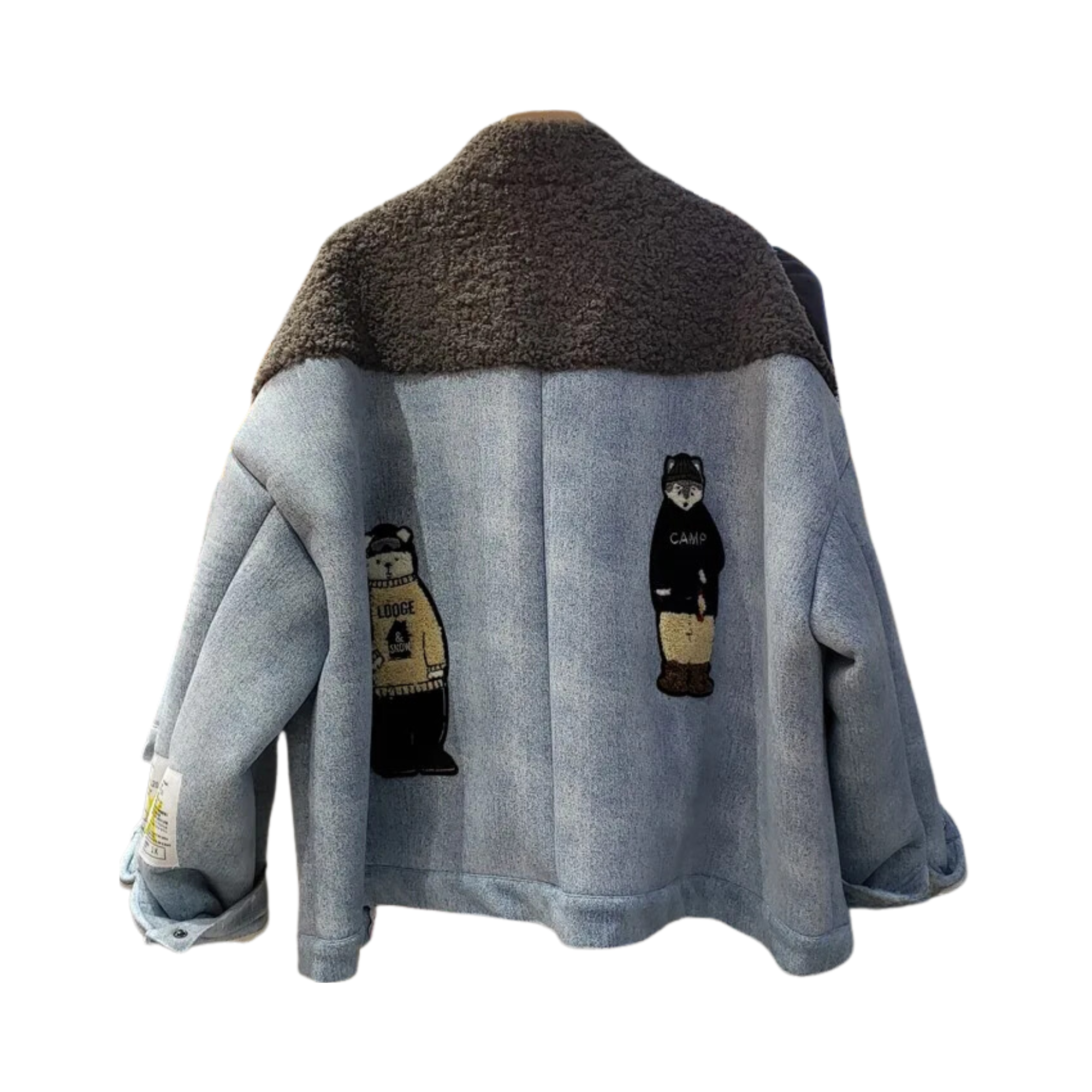 Multicolor Fun Patches Spliced Jacket