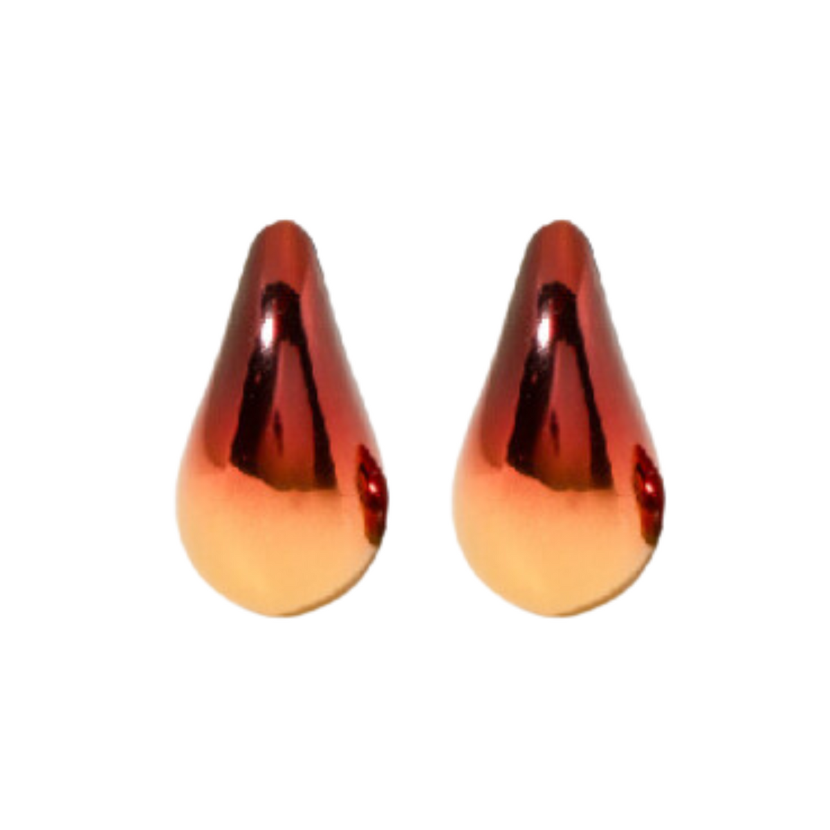 Glossy Waterdrop Stud Earrings