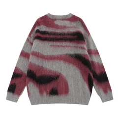 Color Streak Loose Knit Sweater