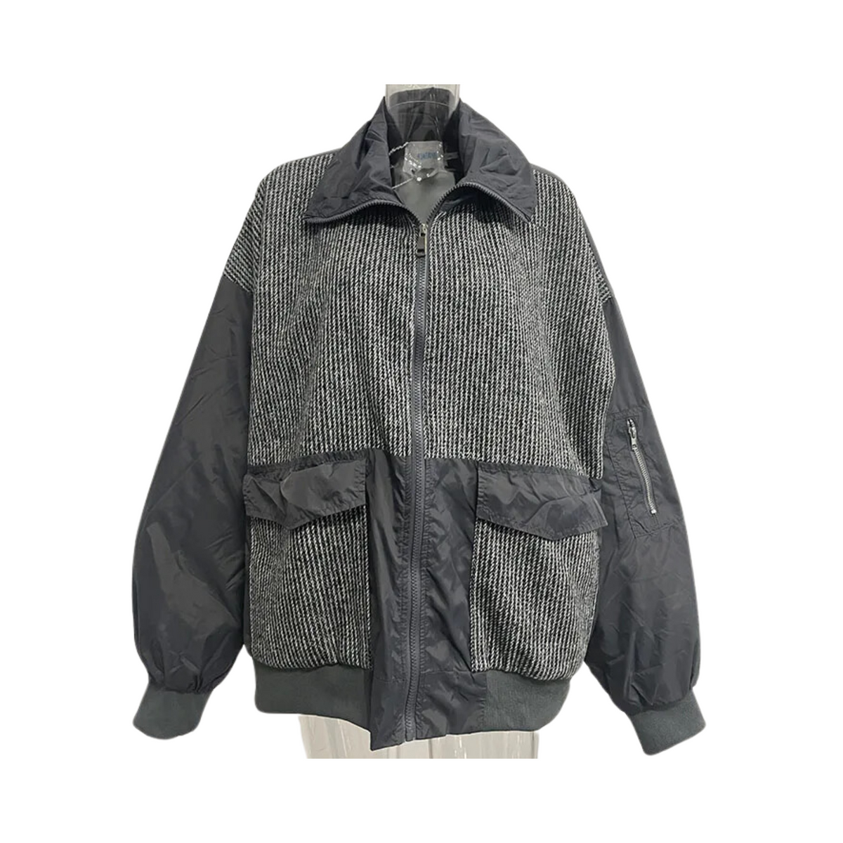 Patch Pockets Zip-Up Jacket