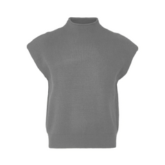 Turtleneck Sleeveless Knitted Sweater