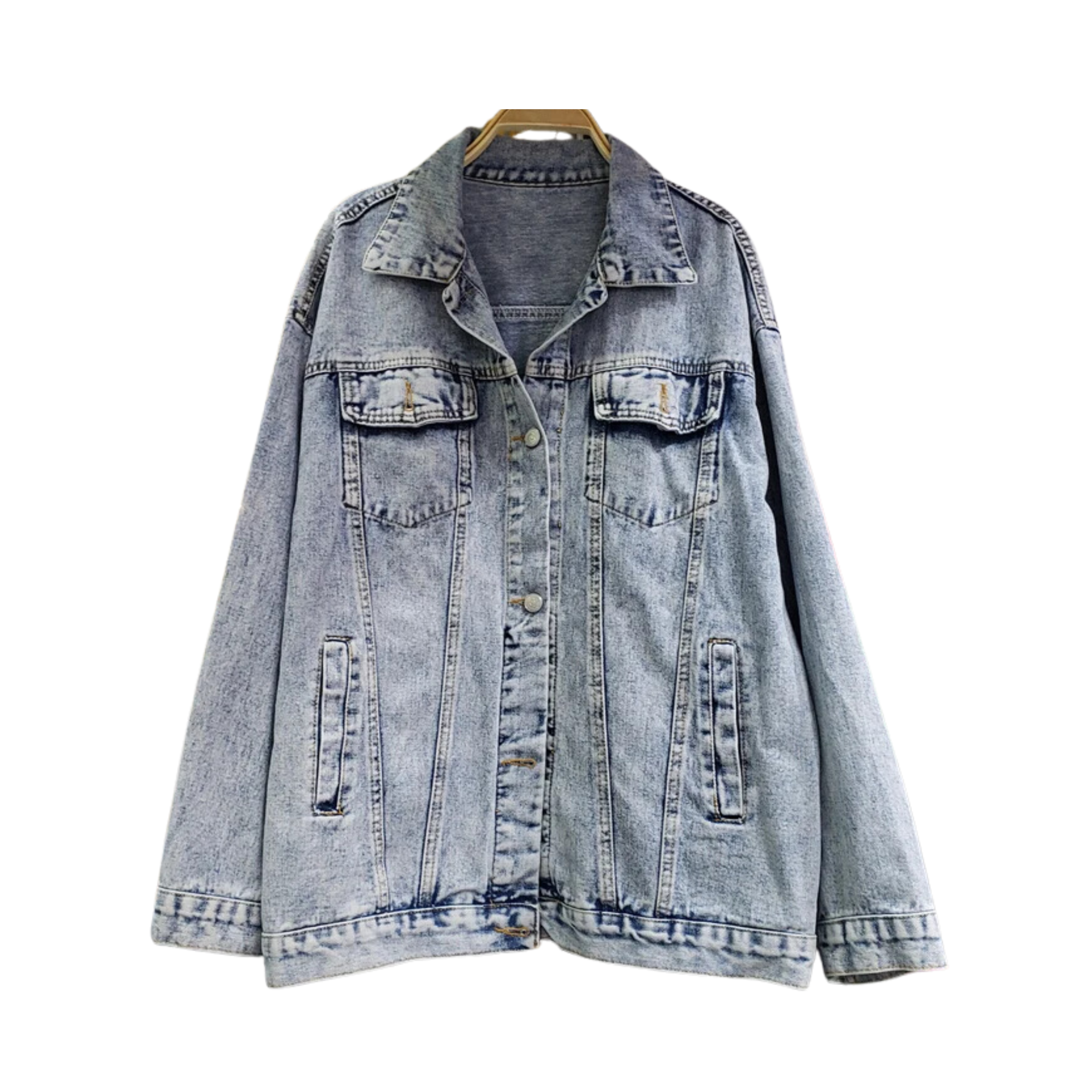 Graffiti Back Denim Jacket