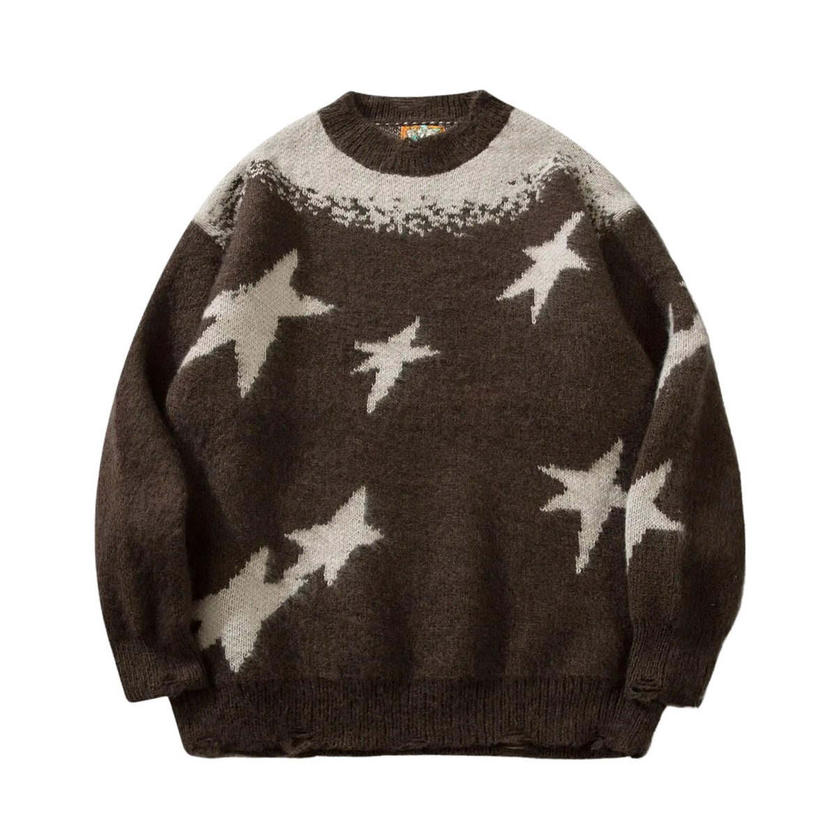 Starry Oversized Knit Sweater