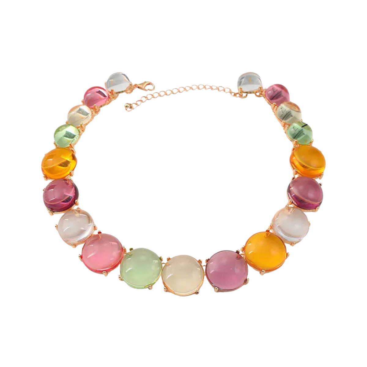 Multicolor Alloy Resin Choker Necklace