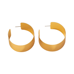 C-Shaped Geometric Stud Earrings