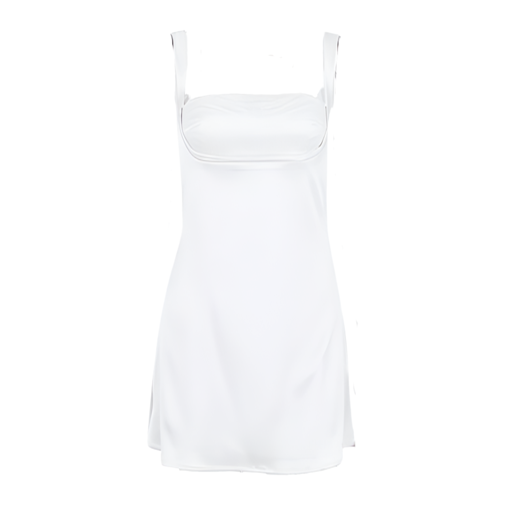 Square Neck Corset Satin Mini Dress