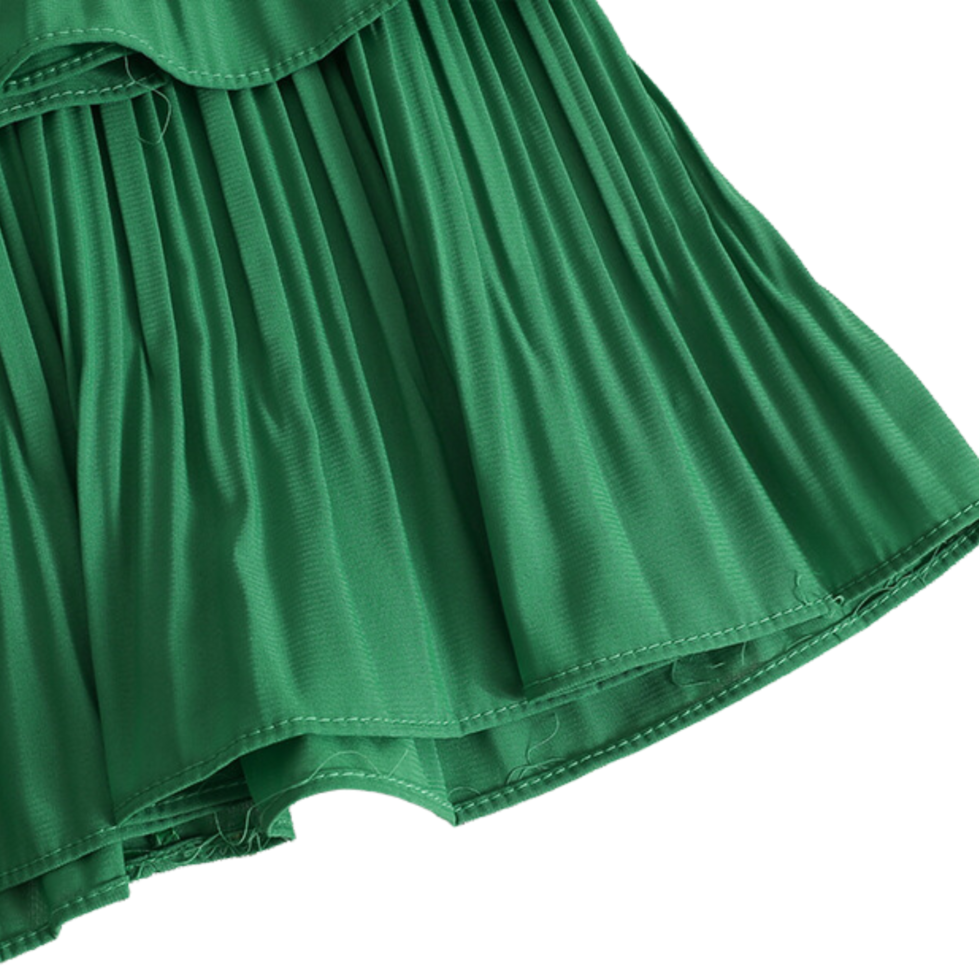 Chiffon Ruffled Pleated Skirt