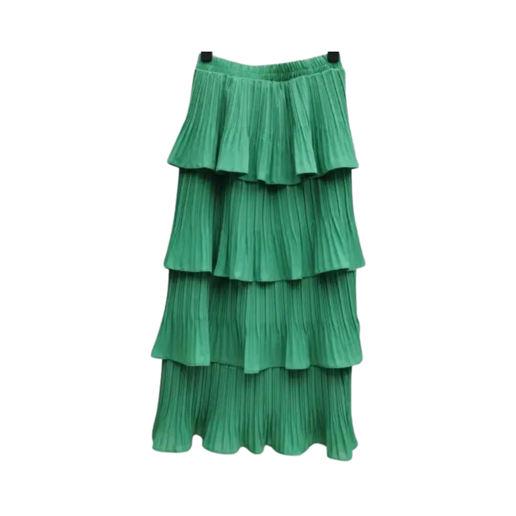 Chiffon Ruffled Pleated Skirt