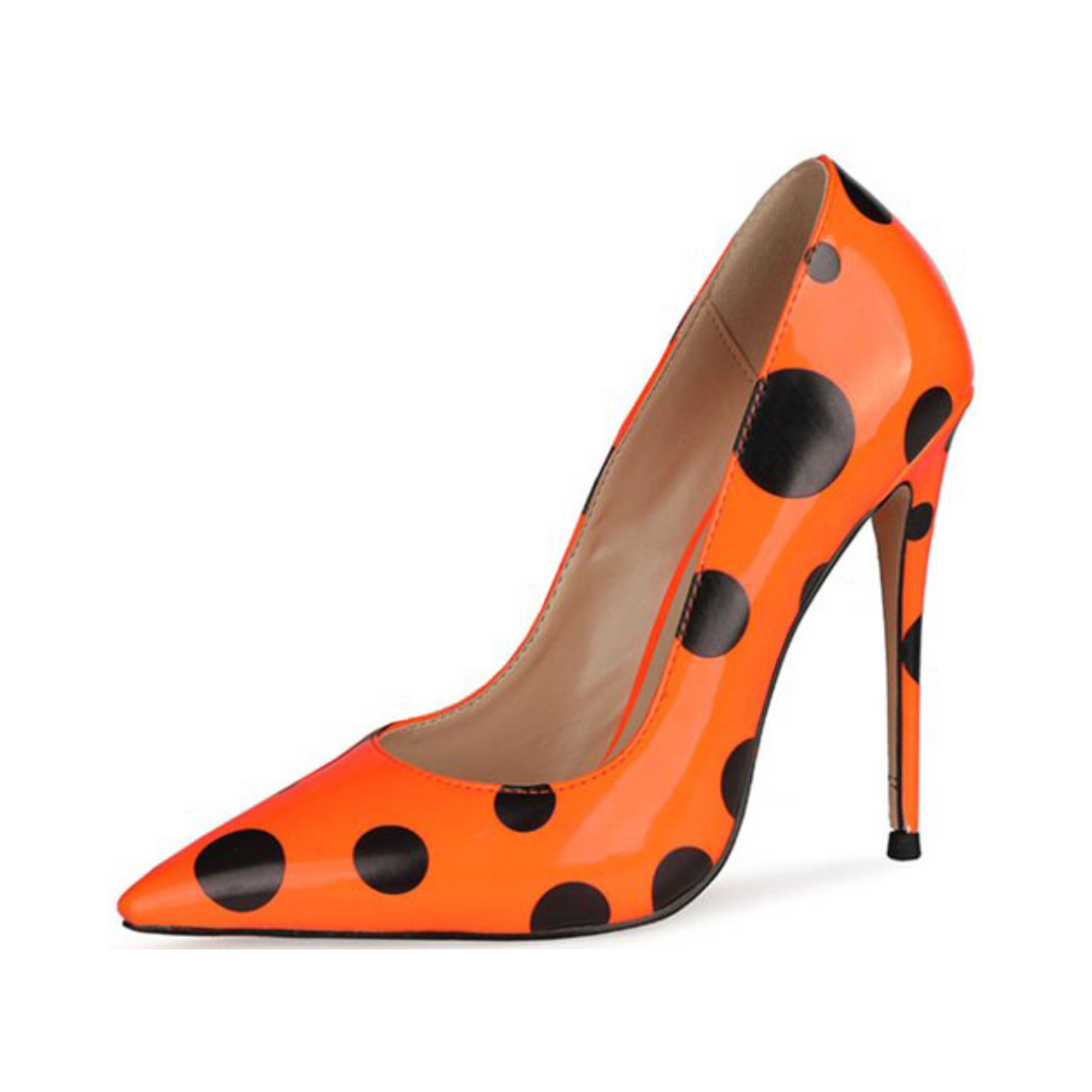 Polka Dots Printed Pointed-Toe Shoes