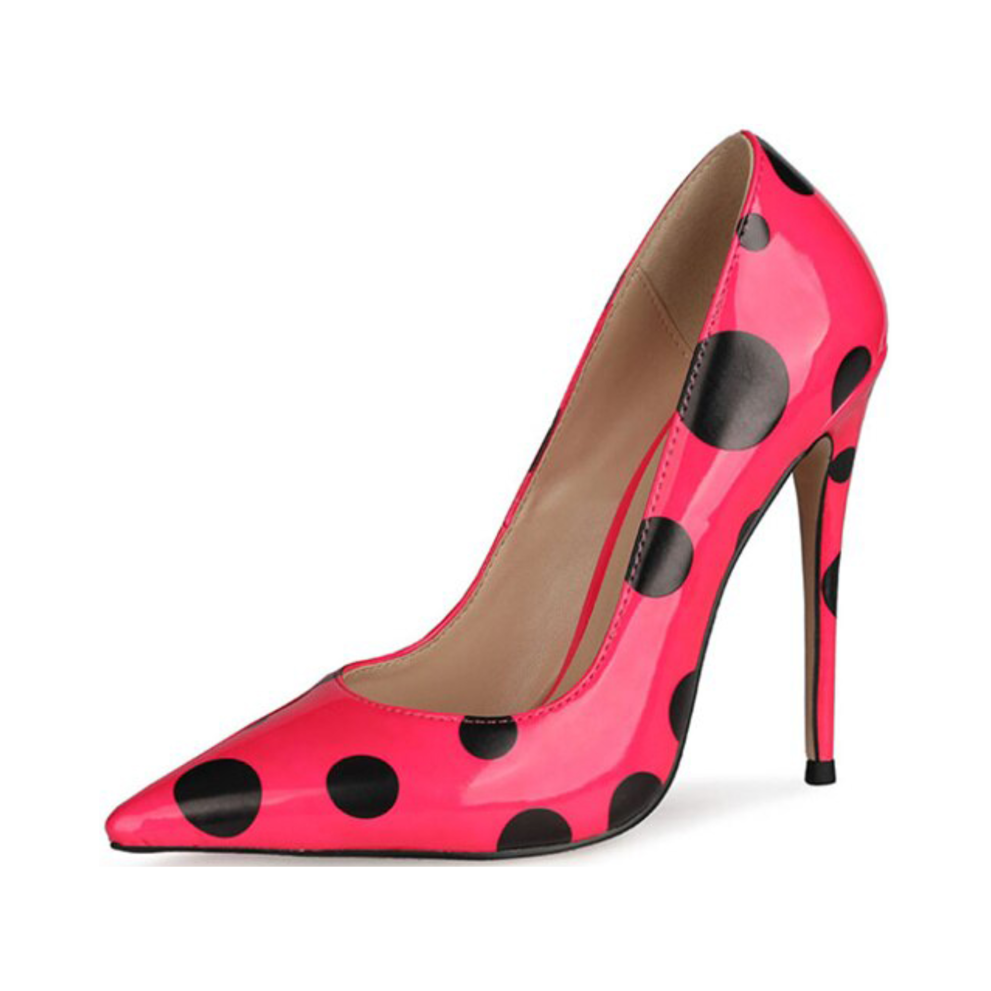 Polka Dots Printed Pointed-Toe Shoes