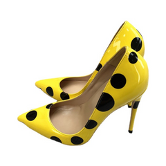 Polka Dots Printed Pointed-Toe Shoes