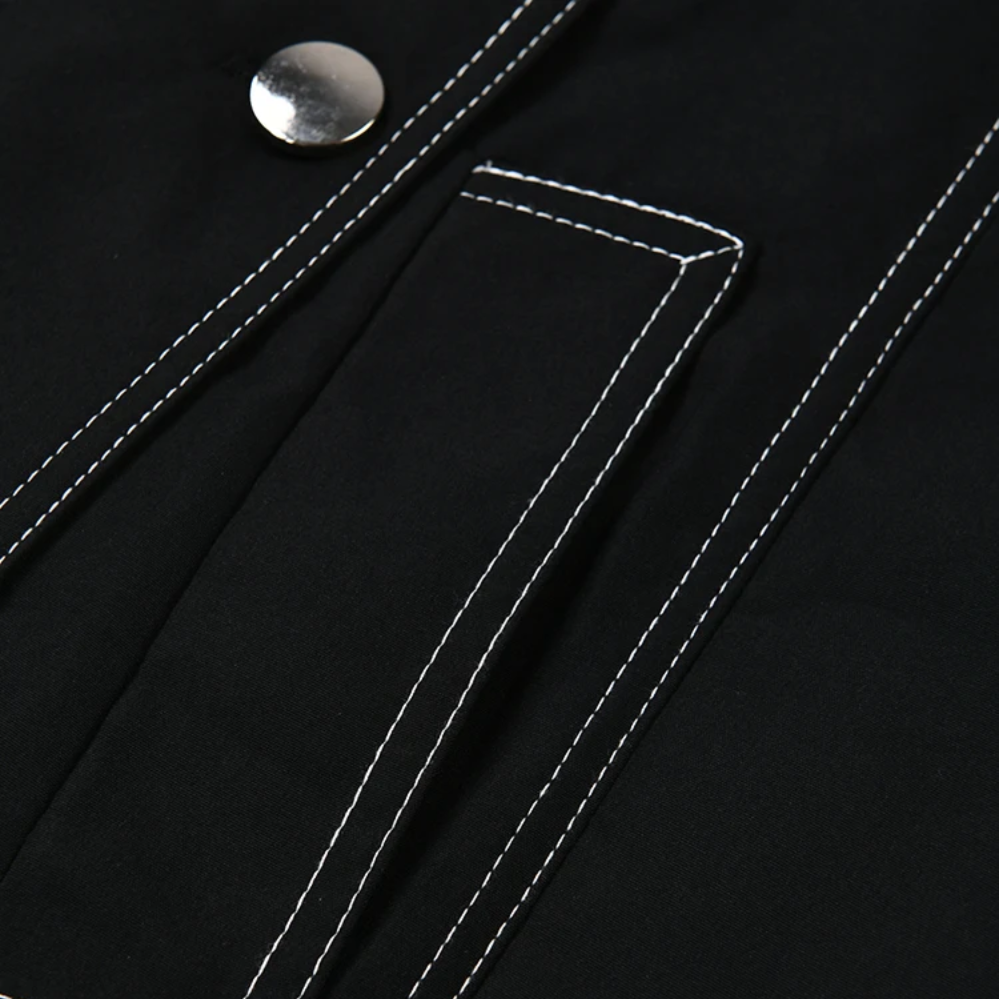 Geometric Metal Buckle Trench Coat