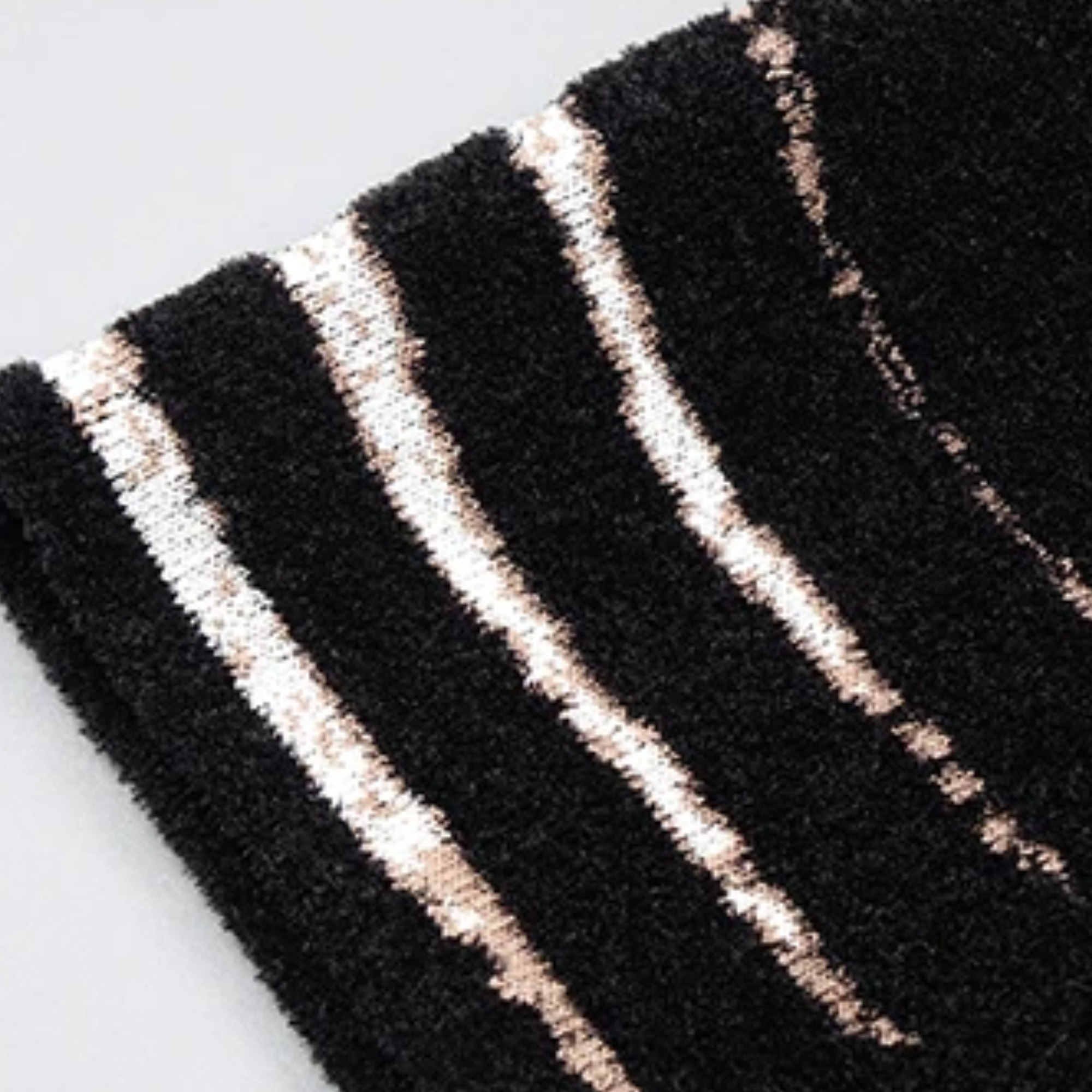 Zebra Pattern Long Sleeves Mini Dress