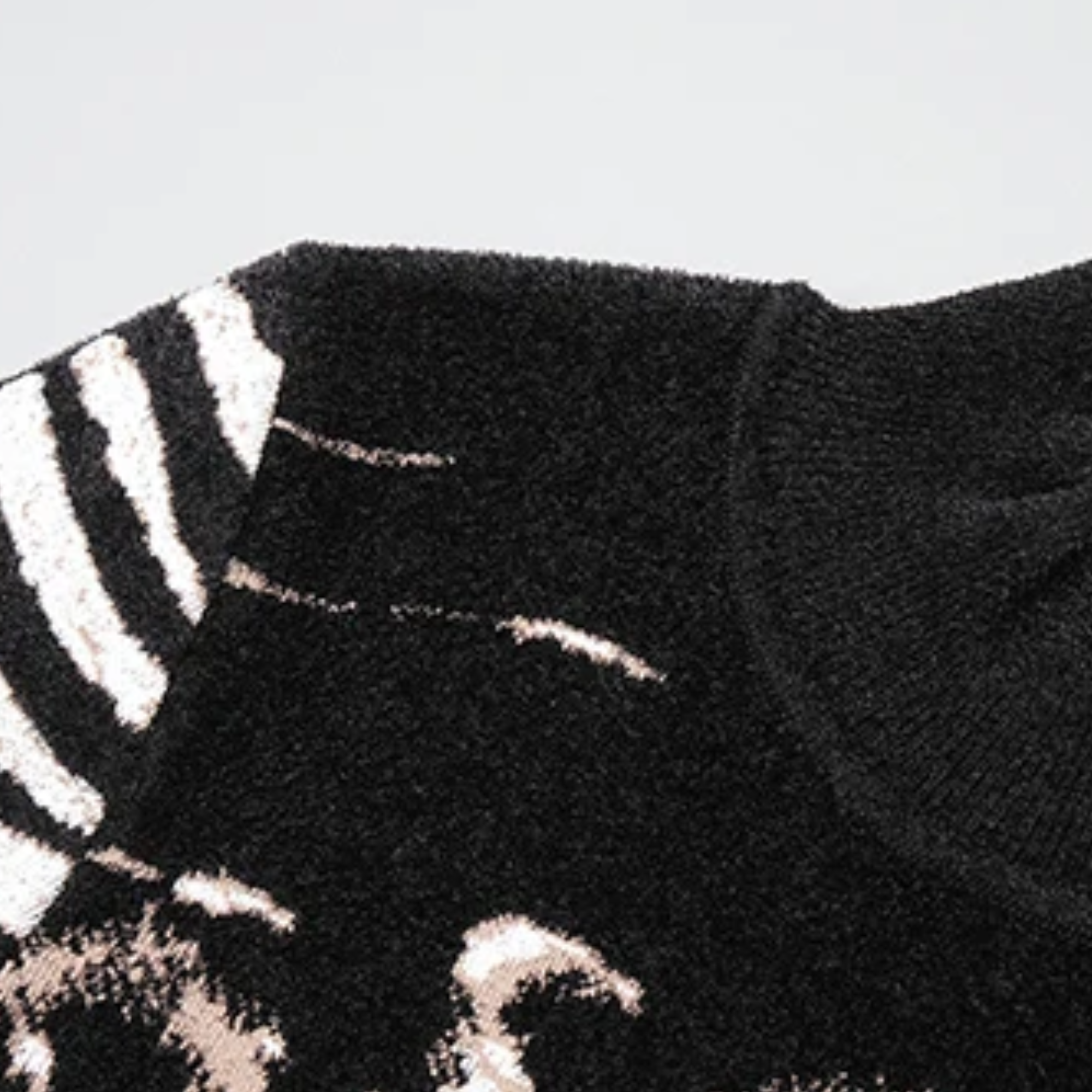 Zebra Pattern Long Sleeves Mini Dress