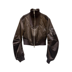 Turtleneck Welt Pocket Bomber Jacket