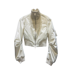 Turtleneck Welt Pocket Bomber Jacket