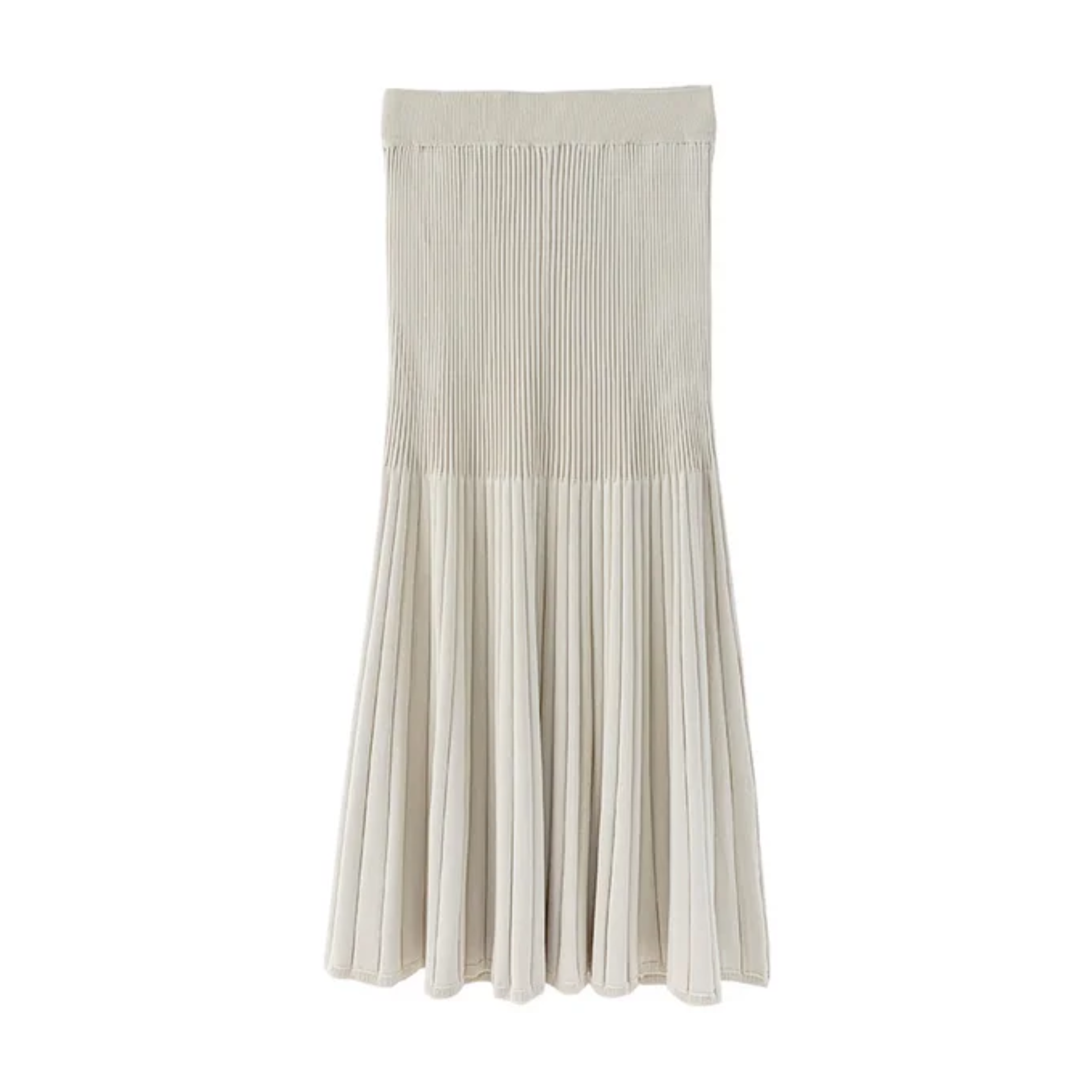 Viscose Knitted Mid-Length Skirts