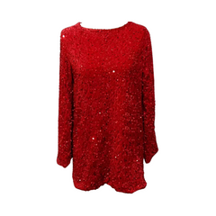 Sequined Back Lace Bow Mini Dress