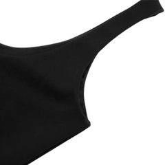 Sleeveless Patchwork Mild-Calf Dress