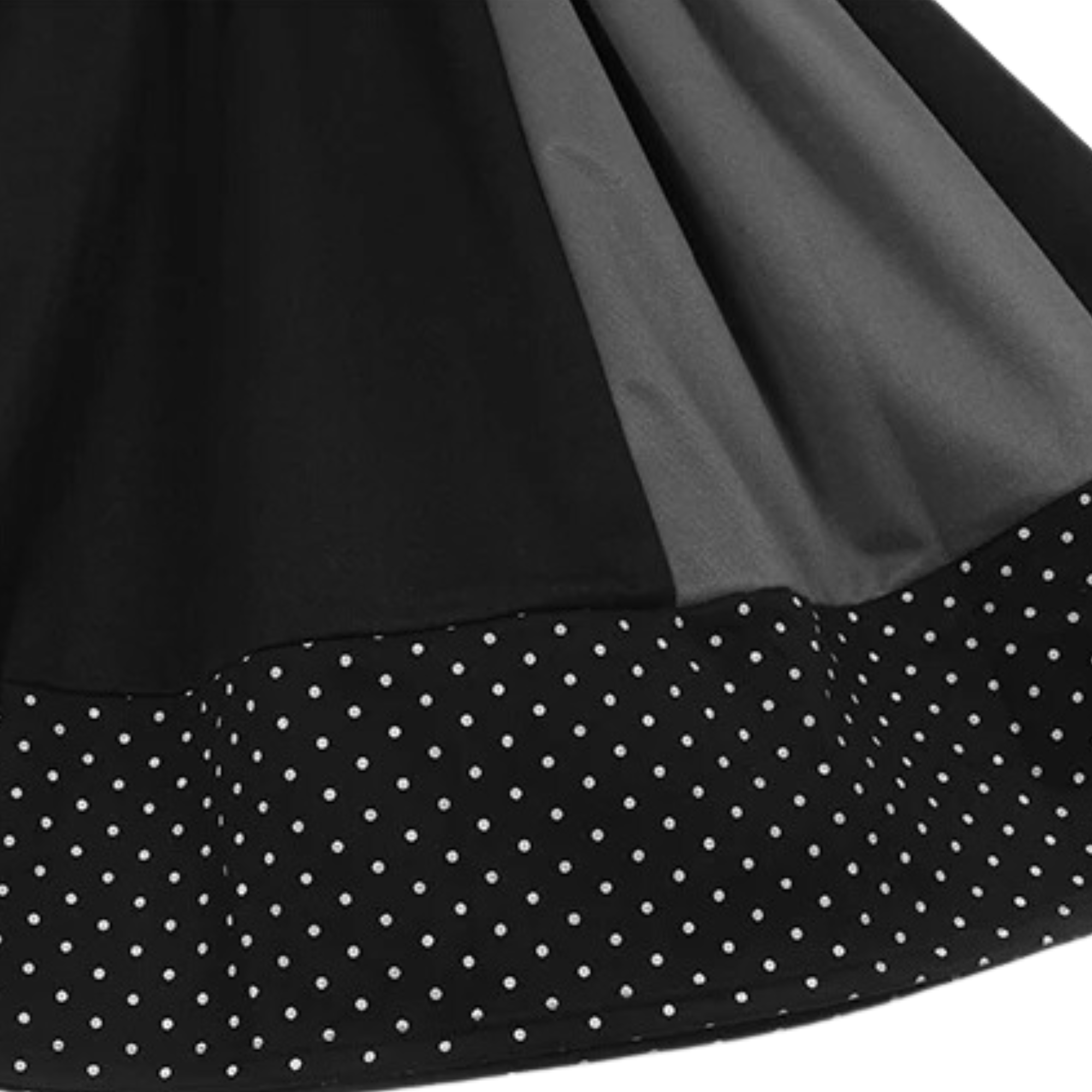 Patchwork Elastic Waist Skirt