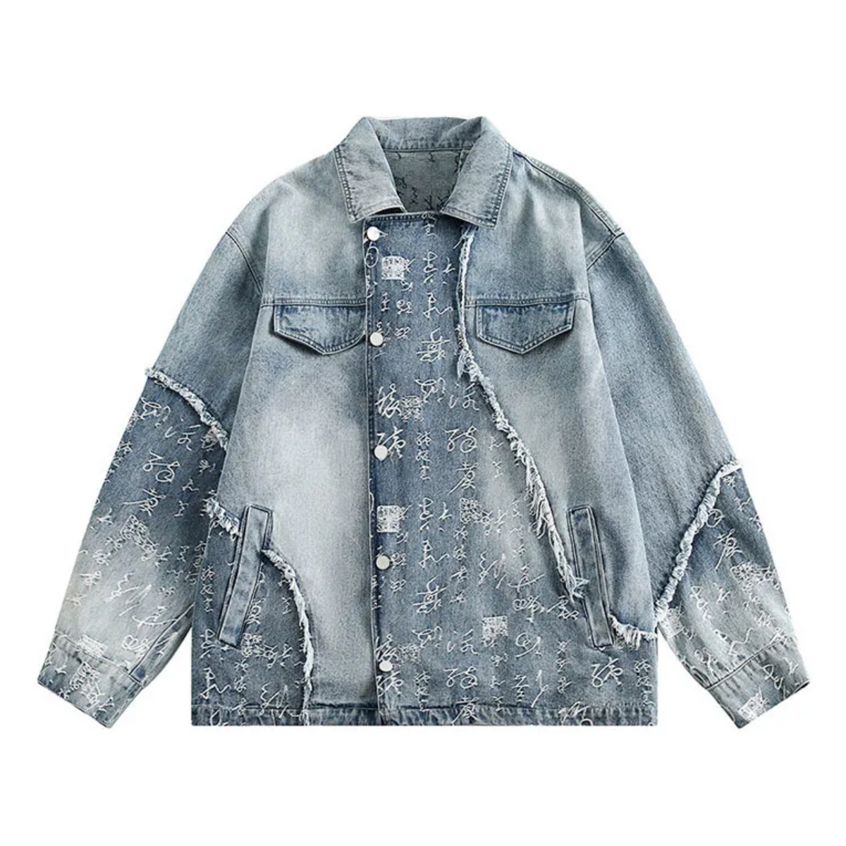 Denim Letter Pattern Jacket