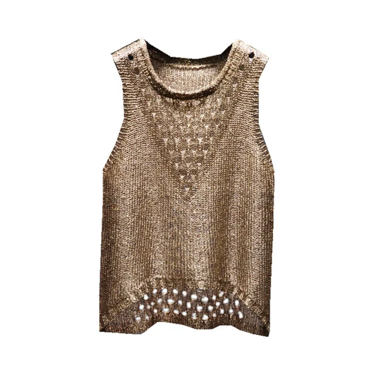 Copper Knitted Tank Top